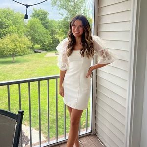 Amanda Uprichard Tia Dress in Ivory